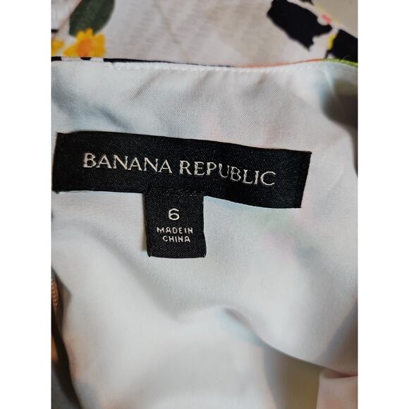 Banana Republic Floral Maxi Dress Sleeveless Silky Garden Party Long Art Size 6 - Picture 14 of 16